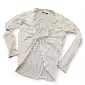 Velvet by Graham & Spencer White Cotton Shrug